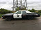 A profile photo of the Bluesmobile replica from Bedford UK with it's giant speaker on top. 